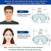 Half Face Snorkel Mask ,Foldable 180 Degree Panoramic View Snorkeling Mask with Camera Mount, Anti-Leak And Fog Color Blue Size S