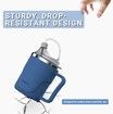 Spill Proof Cup for Elderly, 13.5oz Stainless Steel Sippy Cup with Straw, Ideal for Seniors