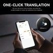 Smart AI Translator Phone Assistant Language Voice Translator Bluetooth Portable Audio Photo Recognition Translation Color Black
