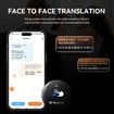 Smart AI Translator Phone Assistant Language Voice Translator Bluetooth Portable Audio Photo Recognition Translation Color Black