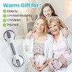 Shower Grab Bar, 12 Inch Shower Handle for Bathtubs and Elderly, Suction Grab Bars for Seniors Bathroom Safety Handles for Elderly, Grey