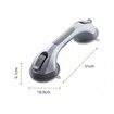 Shower Grab Bar, 12 Inch Shower Handle for Bathtubs and Elderly, Suction Grab Bars for Seniors Bathroom Safety Handles for Elderly, Grey