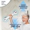 2Pcs Grab Bars for Bathtubs and Showers, Shower Grab Bars for Seniors, 16 Inch Grab Bars for Wall