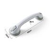 2Pcs Grab Bars for Bathtubs and Showers, Shower Grab Bars for Seniors, 16 Inch Grab Bars for Wall