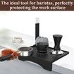 Espresso Tamping Mat, Coffee Tamper Mat, Silicone Coffee Tamping Pad Tamp Station for Barista Tools Home Kitchen Bar Coffee Shop