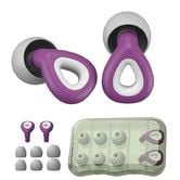 Ear Plugs for Sleeping Noise Cancelling Reduction Ear Plugs, Reusable Soft Silicone Ear Plugs for Hearing Protection (Purple)