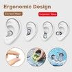 Ear Plugs for Sleeping Noise Cancelling Reduction Ear Plugs, Reusable Soft Silicone Ear Plugs for Hearing Protection (Grey)
