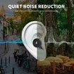 Noise Cancelling Earplugs for Sleep, Reusable Noise Cancelling Hearing Protection Earplugs with Portable Case for Sleep, Travel (Black)