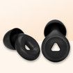 Ear Plugs for Sleeping Noise Cancelling, Reusable Hearing Protection in Flexible Silicone, Noise Cancelling Earplugs for Sleep (Black)