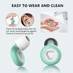 Ear Plugs for Sleeping Noise Cancelling, Reusable Hearing Protection in Flexible Silicone, Noise Cancelling Earplugs for Sleep (Green)