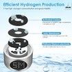 400ml High Concentration Hydrogen Tritan Water Sports Bottle Led Display 13000 Ppb Oxygen Separation Convenient Handle