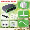 Automatic Watering System,Dual Pump Sprinkler Timer Water Timer Controller,Garden Outdoor Hose Plant Water Timer System for Garden Hose Faucet