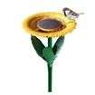 Sunflower Bird Feeder Outdoor Flower Shape Bird Feeding Tray,Garden Decor Stake,Ideal Gift Surprise for Nature Lover,Wild Bird Watcher