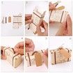 Mini Suitcase Favor Boxes,Small Gift Boxes Vintage Style with Tags,50 Pack,Wedding Travel Theme Party Decor