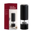 Black Electric ABS Portable Grinder Black Pepper & Salt Grinder Suitable for Sea Salt & Peppe