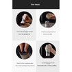 Silver Electric Stainless Steel Grinder Portable Black Pepper & Salt Grinder Suitable for Table Salt & Sea Salt