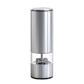 Silver Electric Stainless Steel Grinder Portable Black Pepper & Salt Grinder Suitable for Table Salt & Sea Salt