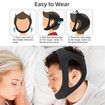 Anti Snoring Chin Strap with Mesh Structure, Adjustable Jaw Protection Anti-Snoring Strap, Comfortable Snore Stopper