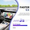 Wireless CarPlay Adapter iPhone Convert Wired to Wireless Apple CarPlay Adapter Mini Size Extension Cable USB USB-C Type-C Stable Control No Delay