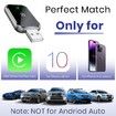 Wireless CarPlay Adapter iPhone Convert Wired to Wireless Apple CarPlay Adapter Mini Size Extension Cable USB USB-C Type-C Stable Control No Delay