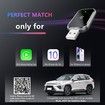 Wireless CarPlay Adapter Apple CarPlay Convert Wired to Wireless iPhone CarPlay Adapter Plug Play No Latency Mini CarPlay Dongle for Cars 2016 iOS 10+