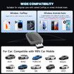 Mini Wireless CarPlay & Android Auto Adapter 2-in-1 Plug Play Dongle iPhone Android Convert Wired to Wireless USB-A/C Support