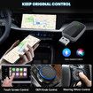 Mini Wireless CarPlay & Android Auto Adapter 2-in-1 Plug Play Dongle iPhone Android Convert Wired to Wireless USB-A/C Support