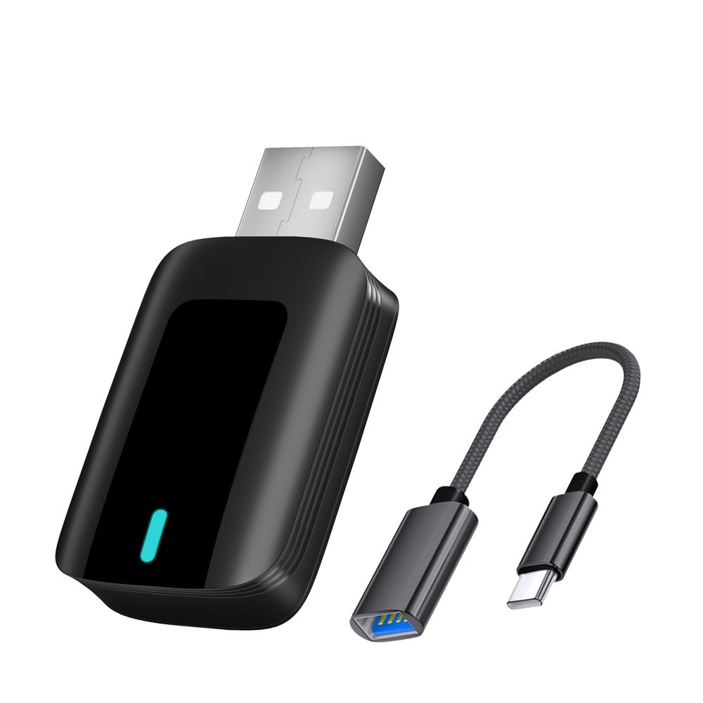 2 in 1 Wireless Carplay Adapter Plug Play Magic link Carplay Stable Fast Connection Convert Factory Wired to Wireless Carplay Dongle Android Auto Adapter
