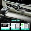 Wireless CarPlay & Android Auto Adapter 2 in 1 Plug Play Convert Wired to Wireless Adapter Apple CarPlay Android Auto Bluethooth Stable Low Latency