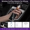 Wireless CarPlay Adapter Apple iPhone Convert Wired to Wireless USB Type C Bluetooth Car Play Adapter Fast Stable Connection for Cars Plug Play