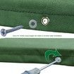 Swing Set Replacement Tarp Playground Roof Canopy Outdoor Replacement Sunshade Cover Backyard Playset Canopy Color Green