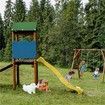 Swing Set Replacement Tarp Playground Roof Canopy Outdoor Replacement Sunshade Cover Backyard Playset Canopy Color Green
