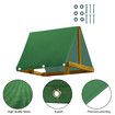 Swing Set Replacement Tarp Playground Roof Canopy Outdoor Replacement Sunshade Cover Backyard Playset Canopy Color Green