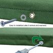Swing Set Replacement Tarp Playground Roof Canopy Outdoor Replacement Sunshade Cover Backyard Playset Canopy Color Green