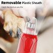 Dog Nail Grinder Quiet 45db 6Speed Pet Nail Trimmer 2 LED Lights Rechargeable Electric with Dust Cap