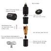 Tattoo Machine Kit Professional Wireless Tattoo Pen Kit Detachable RC Tattoo Power Supply,Tattoo Motor Unit Color Red