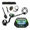 Metal detector with tri tone audio, adjustable 180mm depth detection, suitable for beaches, gardens, lightweight ergonomic design