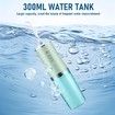 Electric Water Flosser Cordless for Teeth 3 Modes 4 Jet Tips Cleaning and Flossing Water Dental Portable Floss Irrigator Oral Water Flossed, Green