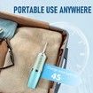 Electric Water Flosser Cordless for Teeth 3 Modes 4 Jet Tips Cleaning and Flossing Water Dental Portable Floss Irrigator Oral Water Flossed, Green