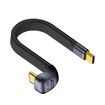 5inch USB C Cable 240W, U Shape 180 Degree USB C to C Cable 40Gbps, Flat and Flexible Type C Fast Charging Cable