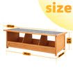 3 Hole Wooden Nesting Box Chicken House Hen Chook Laying Boxes Duck Poultry Egg Nest Brooder Coop Breeding Hatch Roost Perch Waterproof Lid