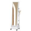 Full Length Floor Mirror Jewellery Cabinet Armoire Organiser Storage Shelf Free Standing Box Vanity Makeup Dressing with Wheels LED Lights 40x37x160cm