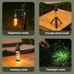 Portable LED Rechargeable Camping Lantern,LED Flashlight Survival Kits for Indoor Outdoor Home Emergency Light Outages Hiking Hurricane