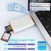 CFexpress Type A and SD Dual Slot Memory Card Reader, 10Gbps USB 3.2 Gen 2 Type A CFexpress Adapter Memory Card Reader