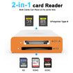 CFexpress Type A and SD Dual Slot Memory Card Reader, 10Gbps USB 3.2 Gen 2 Type A CFexpress Adapter Memory Card Reader