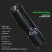 Wireless Tattoo Pen Kit with LED Screen Display and 10500 RPM Adjustable Stroke Professional Tattoo Machine Kit,Black