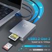 CFexpress Type B Card Reader and SD Card Reader, USB 3.2 Gen 2 10Gbps CFexpress Card Reader, CF Express Card Reader