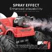 Remote Control Car, 2.4 GHz RC 4WD Monster Trucks for Boys Girls with Light and Sound, 2 Batteries,Dino Toys for Kids, Red