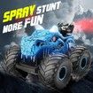 Remote Control Car, 2.4 GHz RC 4WD Monster Trucks for Boys Girls with Light and Sound, 2 Batteries,Dino Toys for Kids, Blue