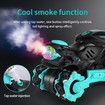 Remote Control Motorcycle, RC Dirt Bike with Light Music Drift RC Car Stunt Motorbike Gift for Kids,Blue